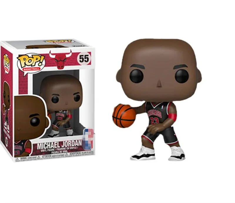 Эксклюзивная официальная Funko pop Sports: баскетболист Джордан(черная Джерси)#55 Виниловая фигурка Коллекционная модель игрушки