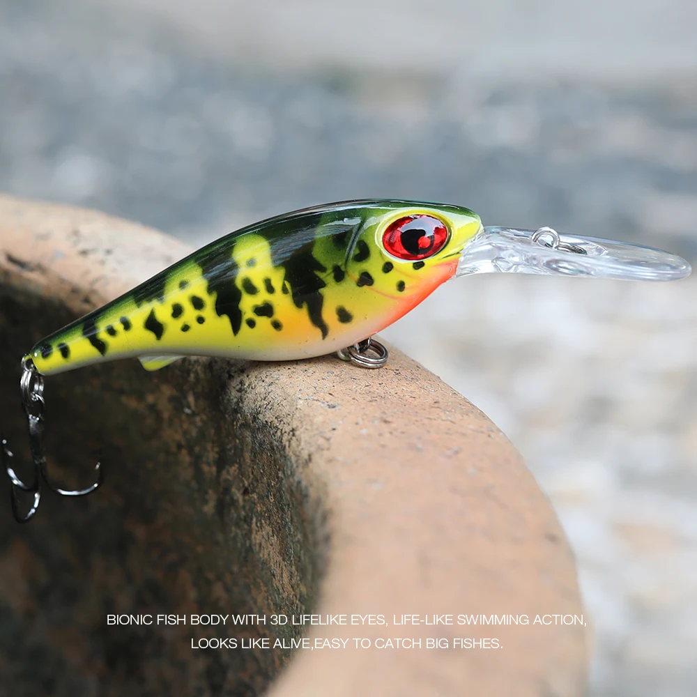 Тройник плавающий воблер Minnow Рыболовная Приманка 10 см г погремушки Pesca карп Swimbait