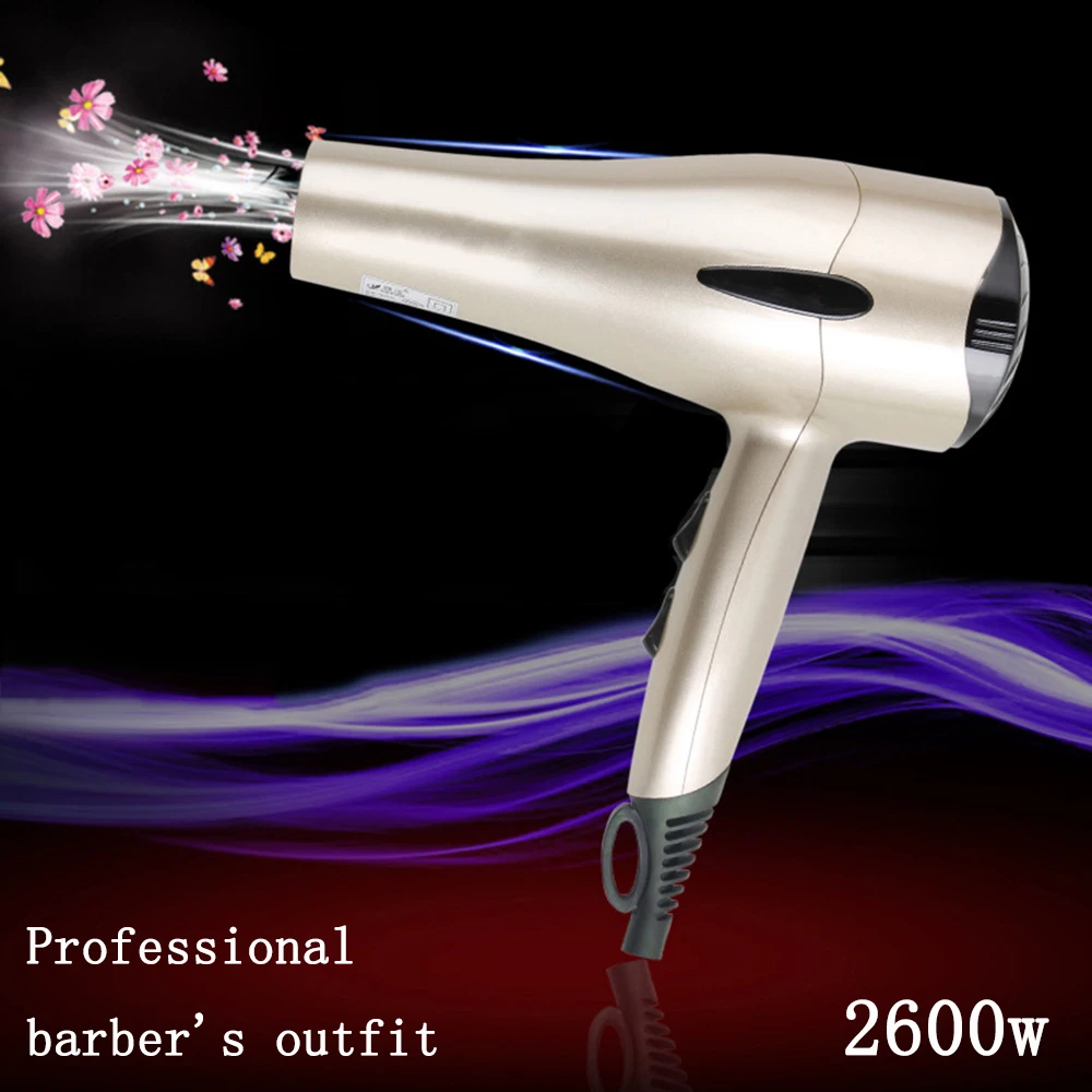 2600w Hot and cold hair dryer energy saving professional salon ion hair