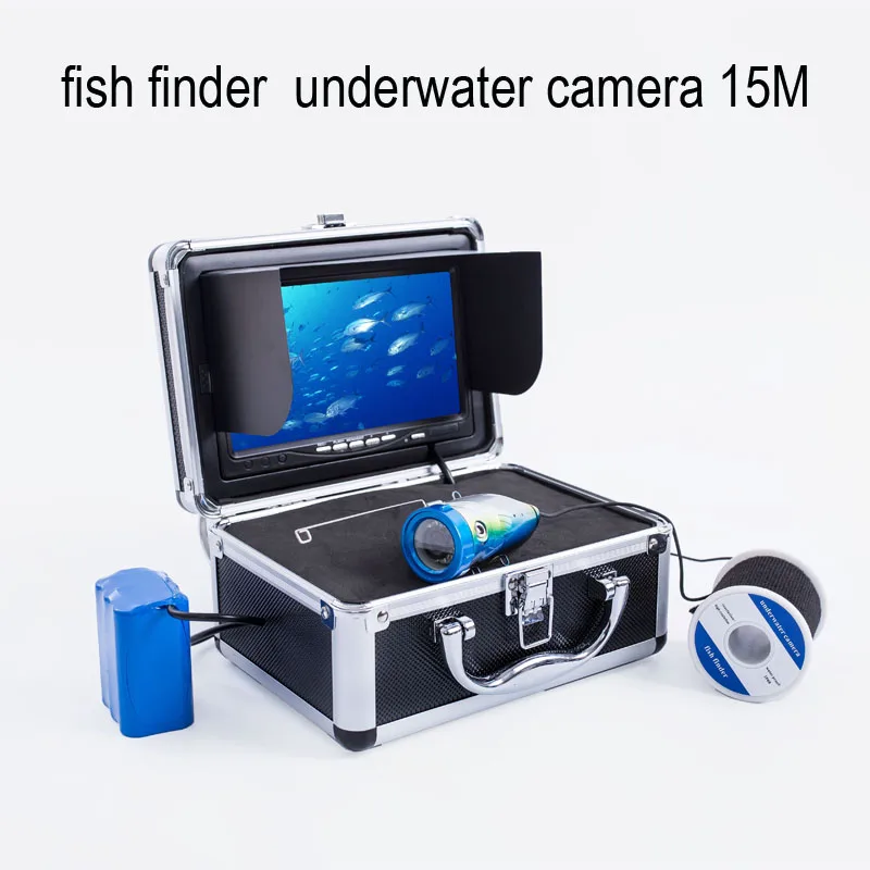 

1000TVL HD Waterproof Professional Fish Finder Underwater Fishing Video Camera 15m Cable 7" Color Monitor Used For Ice Fishing