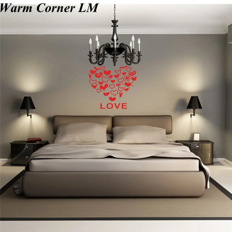 1 set Removable Vinyl Decal Art Mural Valentine's Home ...