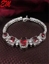 Fashion Plated Gold Bracelet For Women Blue Micro Pave Fine Jewelry Banquet Accessories Birthday Gifts