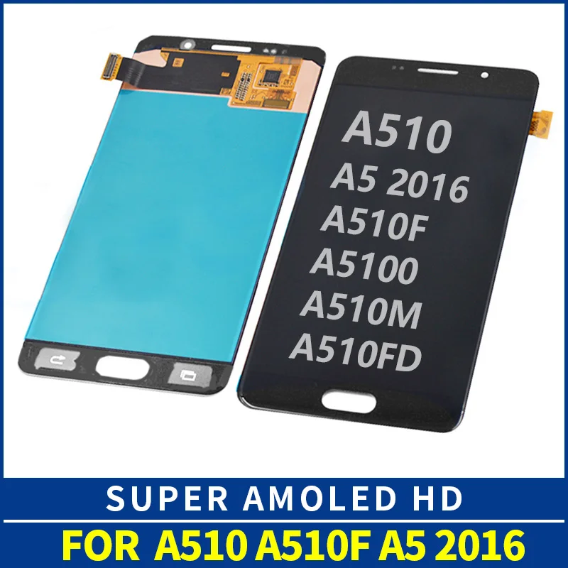 

For SAMSUNG A510 LCD Display 5.2"Super AMOLED For SAMSUNG GALAXY A5 2016 A510F lcd Touch Screen Digitizer Assembly Replacement