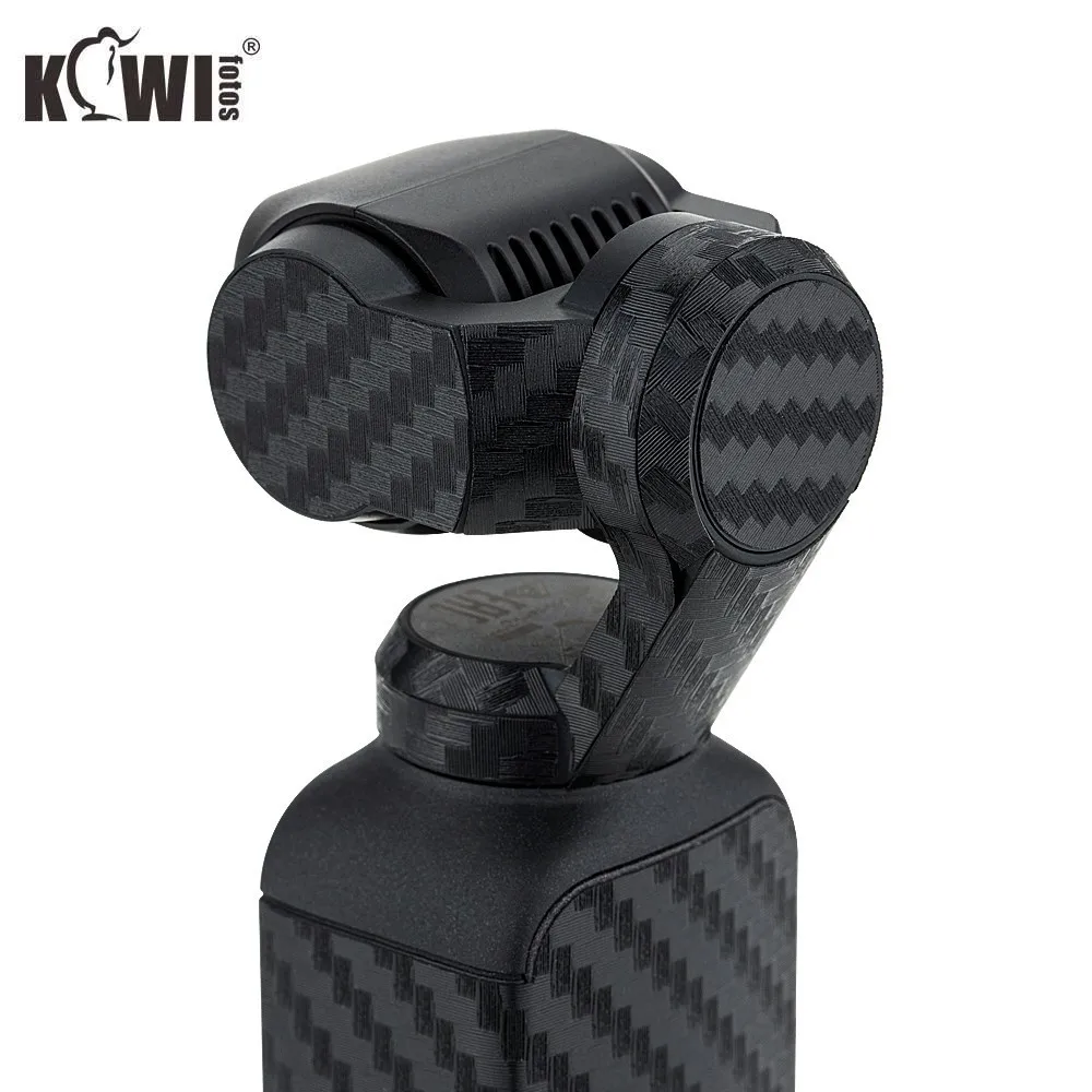 Kiwifotos Защита от царапин для камеры, Защитная пленка для DJI OSMO Pocket Body, противоскользящая ручка, держатель 3 м, наклейка из углеродного волокна, пленка