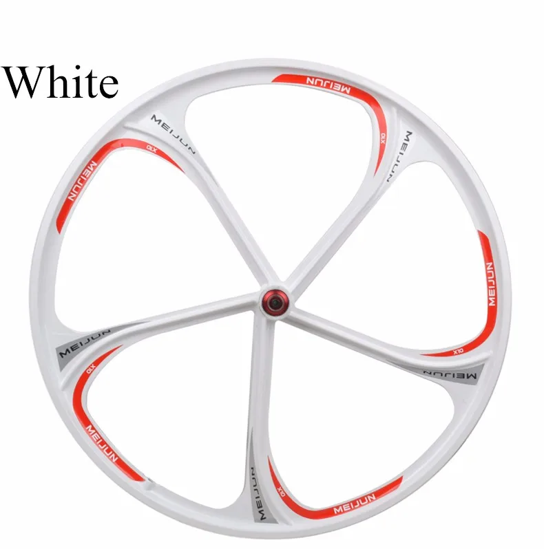 Perfect Free shipping wheels 26" inches Mountain Bicycle Wheel bike rims MTB Rim 6 spokes mountain bike wheels magnesium alloy 26 speeds 3