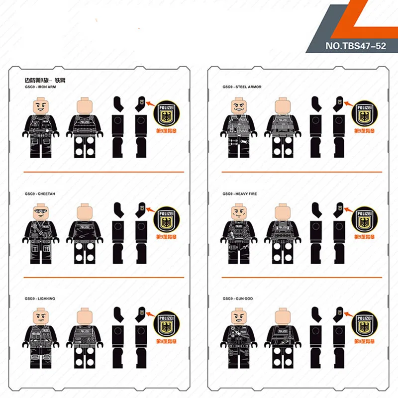 Günstig Neue Kompatibel LegoINGlys Military Vereinigten Swat Armee Air Force Minifigur Waffe Bricks Bausteine Spielzeug Kinder Geschenke