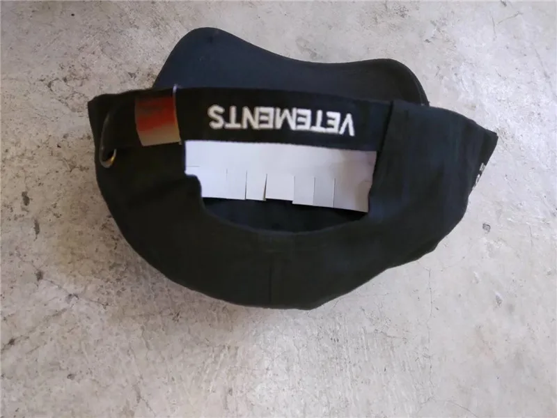 Мужские и женские хлопковые бейсболки Vetements черные для скейтборда 2019|Мужские