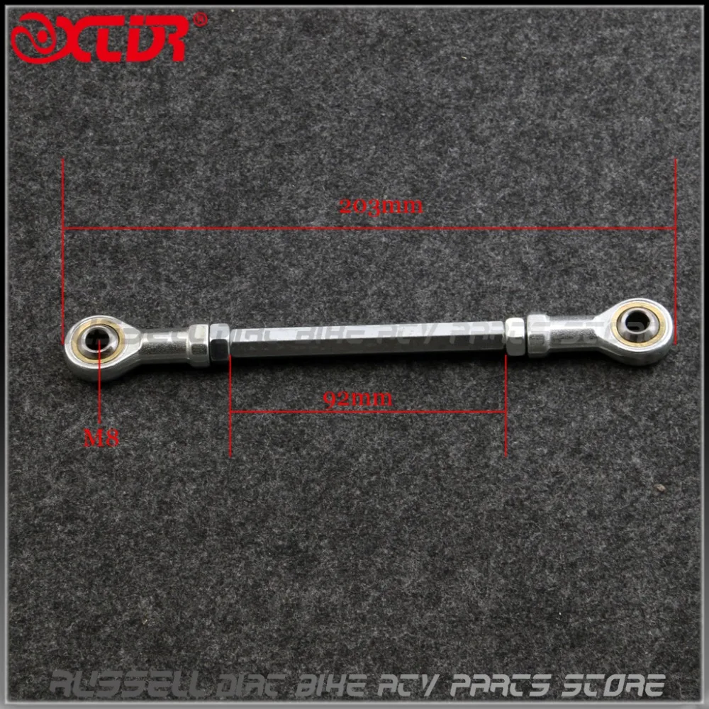 

92mm Steering Ball Go kart Tie Turn Rod Joint 8mm hole For Buggy Gokart Hotrod Project