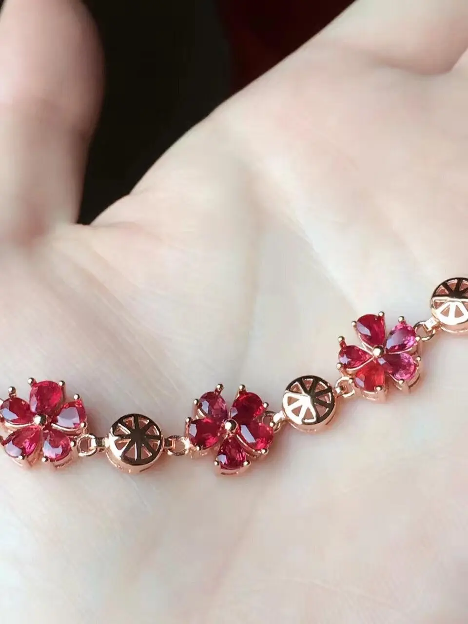 Продвижение Qi Xuan_Free россыпи натуральных красные камни элегантные Bracelets_S925 модные однотонные Bracelets_Manufacturer прямые продажи