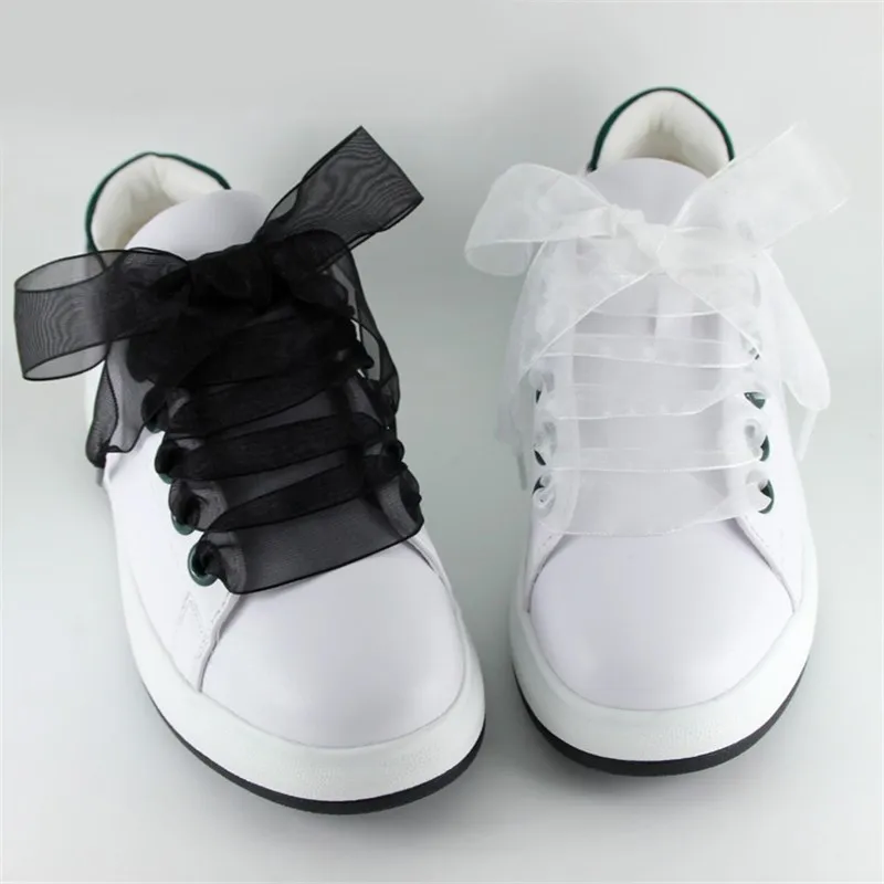 BSAID 1 пара ленты женская обувь шнурки, 110 см Шелковый Атлас шнурки, Модные прозрачные шелковые спортивные туфли со шнурками кружево