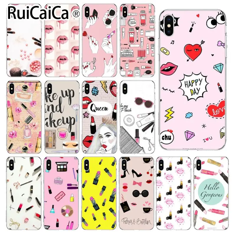 Мягкий чехол для мобильного телефона Ruicaica с рисунком губной помады Apple iPhone 8 7 6 6S