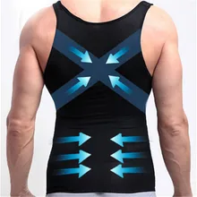 Мужской контроль живота, корректирующие Топы шейпер для ГИНЕКОМАСТИИ, облегающий жилет, живот для похудения, триммер