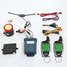 High quality SPY 5000m two way motorcycle alarm system with 2 LCD transmitters remote engine start & microwave sensor bike alarm