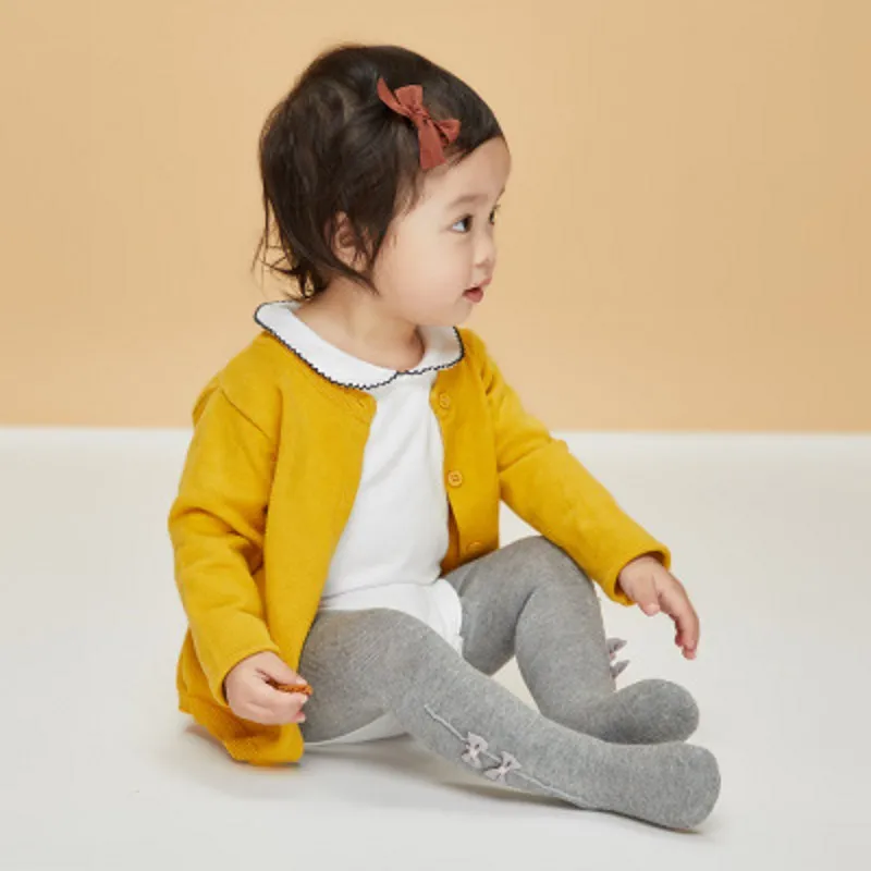 

Baby Girl Tights Spring &Autumn Combed Cotton Double Crotch Children's Underpants Infants Butterflies Pantyhose.