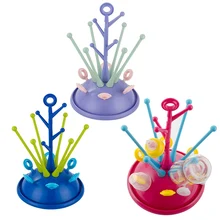 Сушилка для детских бутылочек, сушилка для соска, милые держатели чашек в форме дерева, полка для кормления младенцев, съемная легкая чистка