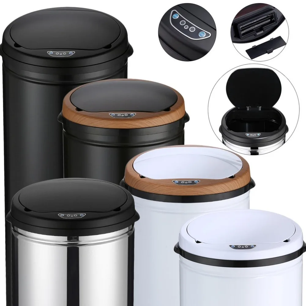 

Newest Smart Sensor Dustbin Household Trash Bin SD-009-B 50L Capacity Inductive Type Trash Can Humanized Design Bin Garbage Box