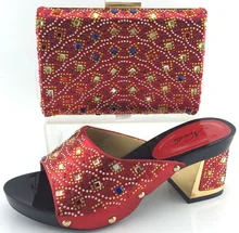 2016 mode Frau Passenden Schuhe Und Tasche Set Italienische Für Party, Hochwertige Schuh-Und Taschen für Hochzeit Für Szie: 38-42)