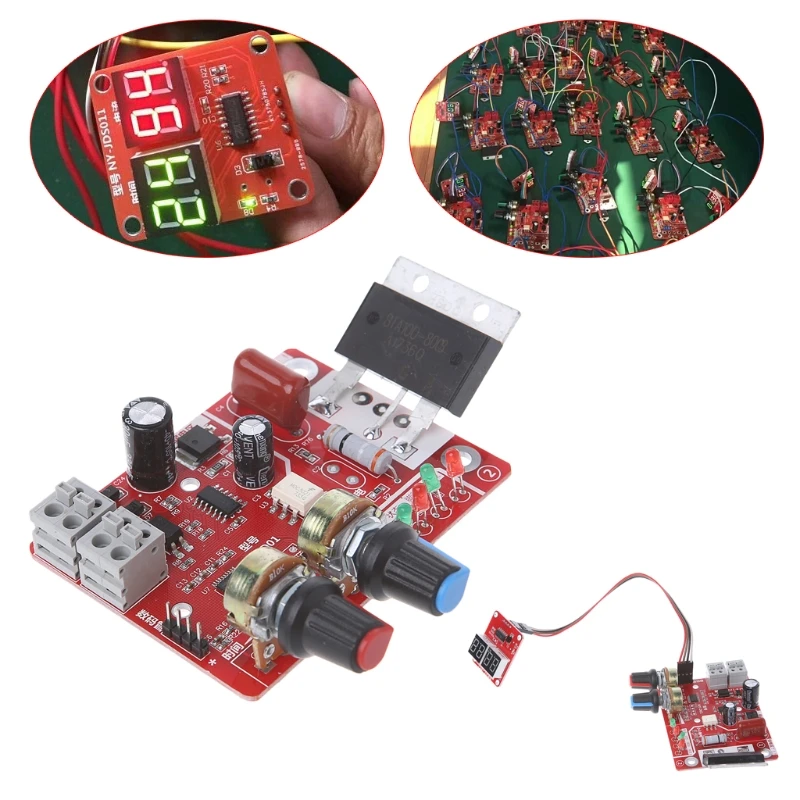 

Spot Welder Time Control Board 100A Updating Current Controller with Digital Display Tool