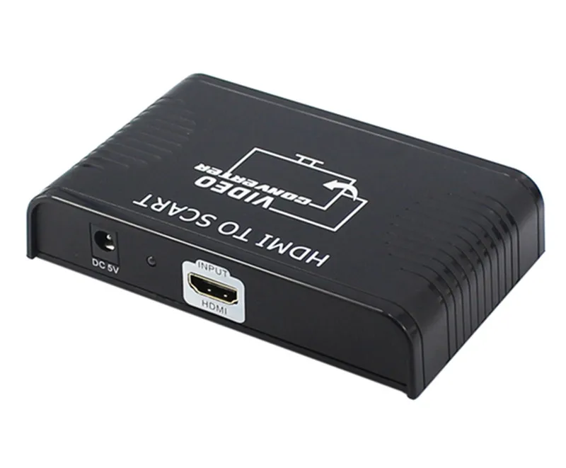 THDMI to Scart Converter Adapter Full HD1080P Composite Video+Stereo Audio Female Connector for STB PS4 DVD Player Free Shipping (3)