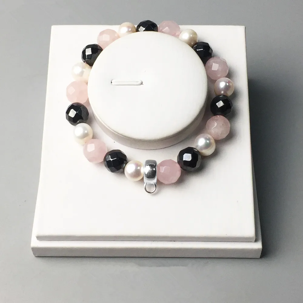 Pink-White-Grey-Bead-Charm-Bracelet-Thomas-Style-Glam-Fashion-Good-Jewerly-For-Women-2017-Ts