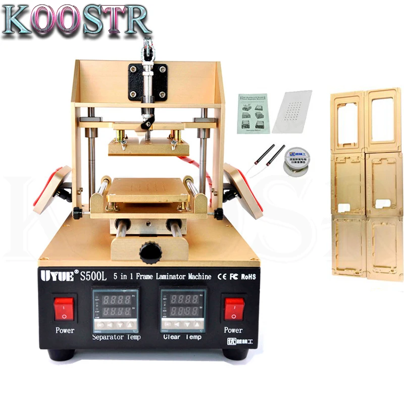 

5 in 1 LCD Separator machine = for Bezel Samsung Middle Frame+for iPhone Frame Laminator+Vacuum LCD Separator+Glue Remove