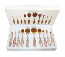Original Brand Soft Elite Oval Toothbrush Makeup Brush Set MULTIPURPOSE Professional Foundation Powder Brush Kit