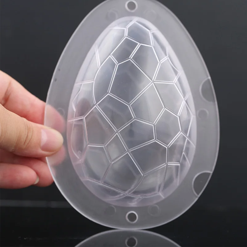 QuickDone 3D Dinosaur Eggs Shape Baking Chocolate Transparent Plastic