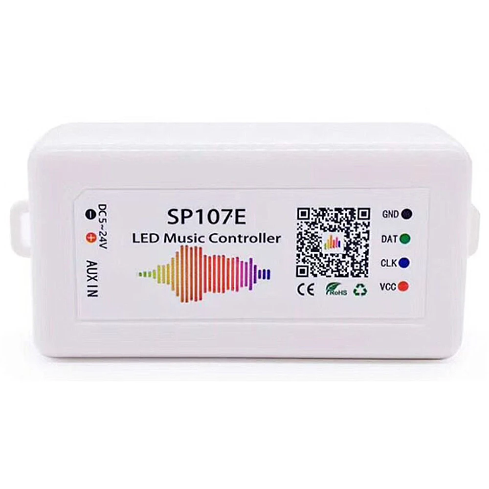 SP105E Wi-Fi WS2811 WS2812B светодиодный музыкальный контроллер SP107E SK6812 SP105E Bluetooth APA102 SP110E WS2801 пикселей Светодиодная лента DC5-24V