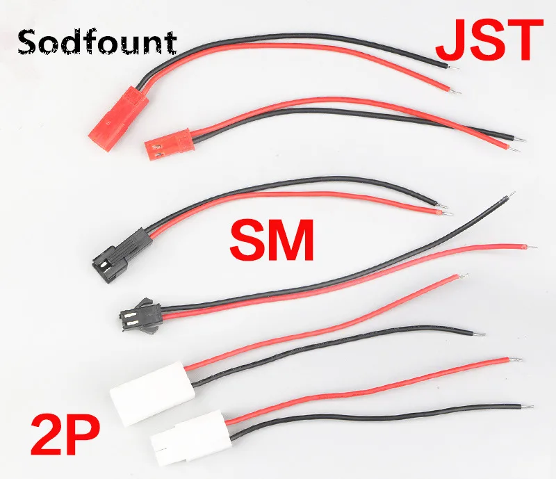 1 пара 10 см 100 мм 2P JST 2,54 мм/sm2.54 мм/5557/51005(6,5 см) разъем кабель мужской+ женский для RC батареи провода жгут
