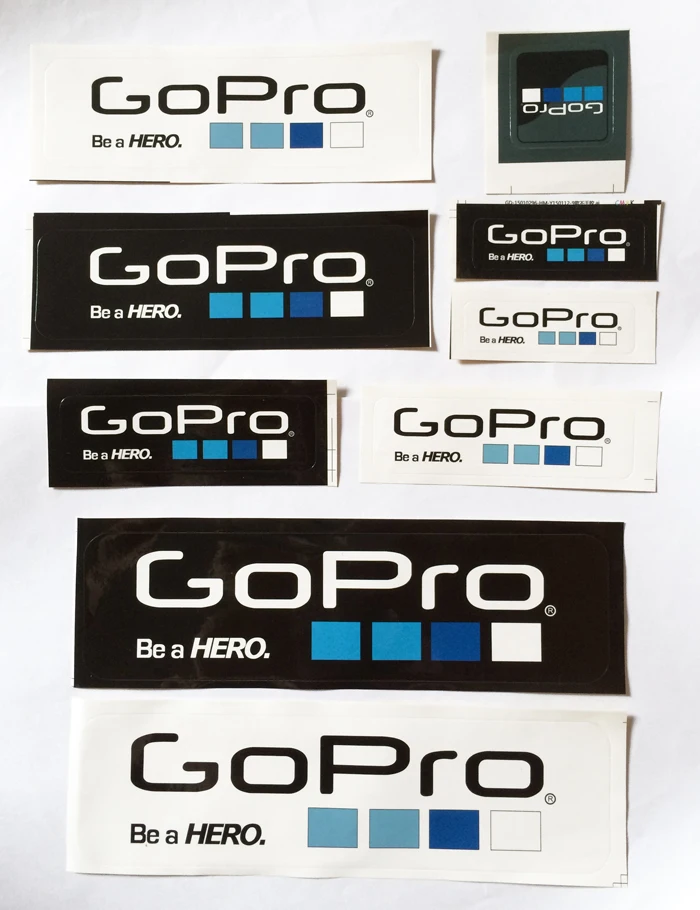 9 шт./компл. Gopro значок наклейки DIY Hero этикетка клейкая наклейка аксессуары|gopro
