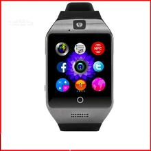 2016 smart uhr Q18S Update Uhr telefon Mit sim-karte NFC Facebook Twitter Smartwatch für IOS Samsung Android phone Armbanduhr