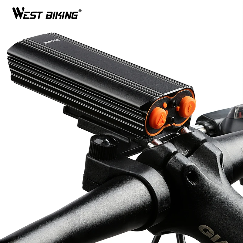 Sale WEST BIKING MAX 2000LM Bike Light 2 XML-T6 LED Headlight Built-in 6000mAh Rechargeable Battery + 2 Handlebar Mount Bicycle Light 1 Sale WEST BIKING MAX 2000LM Bike Light 2 XML-T6 LED Headlight Built-in 6000mAh Rechargeable Battery + 2 Handlebar Mount Bicycle Light 1