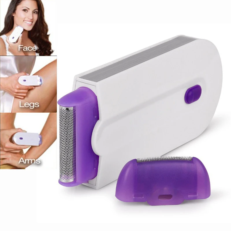 Electric Women Shaver Hair Remover Smooth Touch Painless Hair Removal Instant & Painless Free Sensor Light Safely Depilator USB