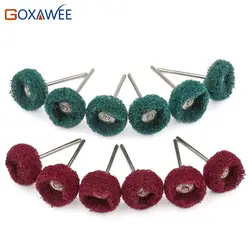 GOXAWEE 10 шт. ограночного Jewelry металла микро-электронный Dremel Аксессуары для вращающихся инструментов щетка для инструмент Dremel