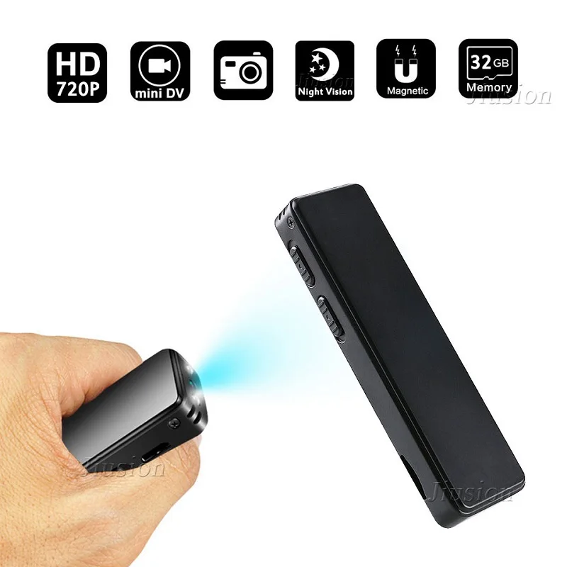 

Mini Voice Audio Recorder Small Digital Sound Camcorder Portable Magnetic Recording Pen Infrared Night Vision Micro Secret Cam