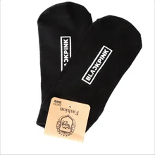 Kpop Черный Розовый Лиза Роза Дженни Jisoo черный хлопок смесь спортивные носки модные невидимые короткие носки 1 пара