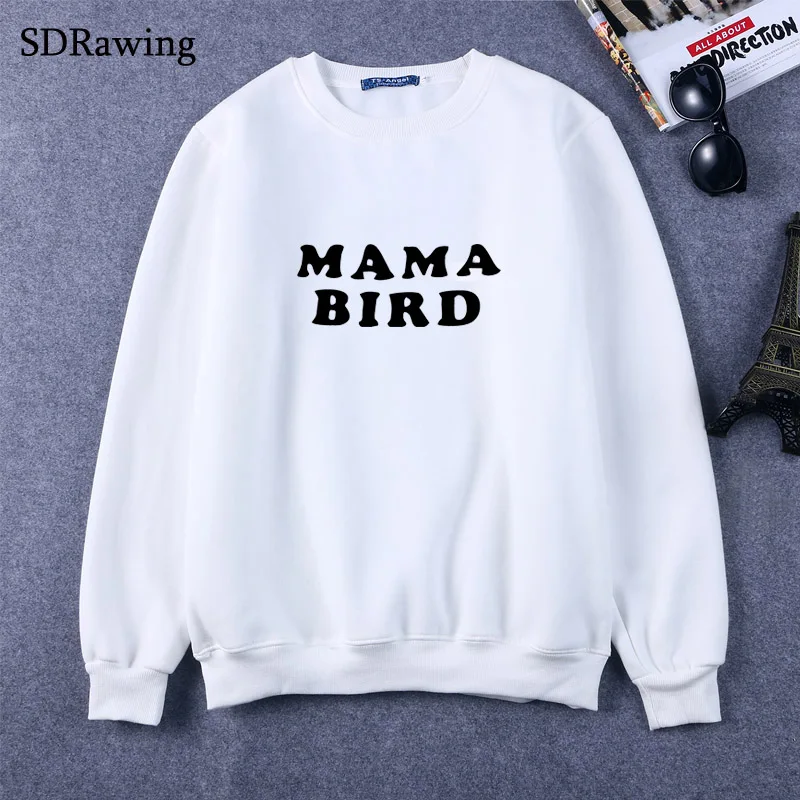 New MAMA BIRD Print Women Sweatshirts Cotton Casual Funny Sweatshirts For Lady Girl Sweatshirts Hipster Tumblr Drop Ship New MAMA BIRD Print Women Sweatshirts Cotton Casual Funny Sweatshirts For Lady Girl Sweatshirts Hipster Tumblr Drop Ship