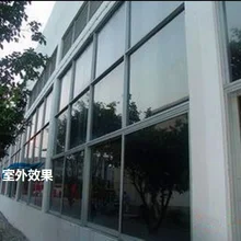 90 см x 2 м изоляционная оконная Пленка стеклянная наклейка s Солнечная Светоотражающая двухсторонняя черная Зеркальная Наклейка, односторонняя пленка больше размеров