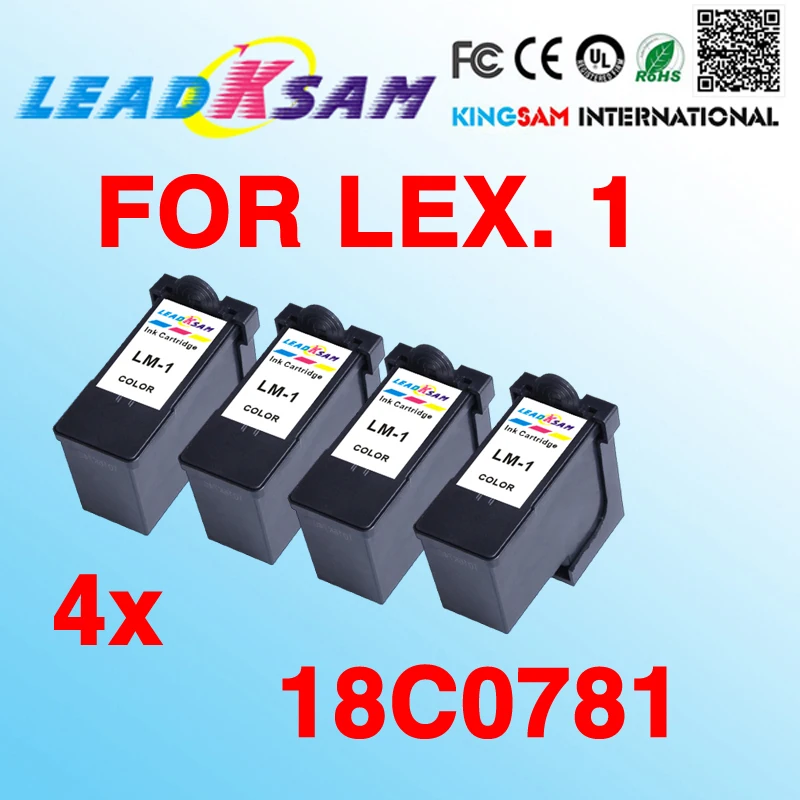 4x ink cartridge compatible for LEXMARK 1 18C0781 X2350 AIO X2470 X3470