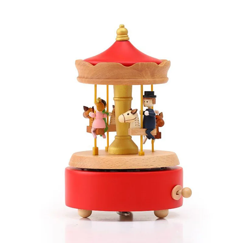 

Carousel Music Box Cake Set up Creative Gift Toys Home Crafts Valentine's Day Birthday Gift