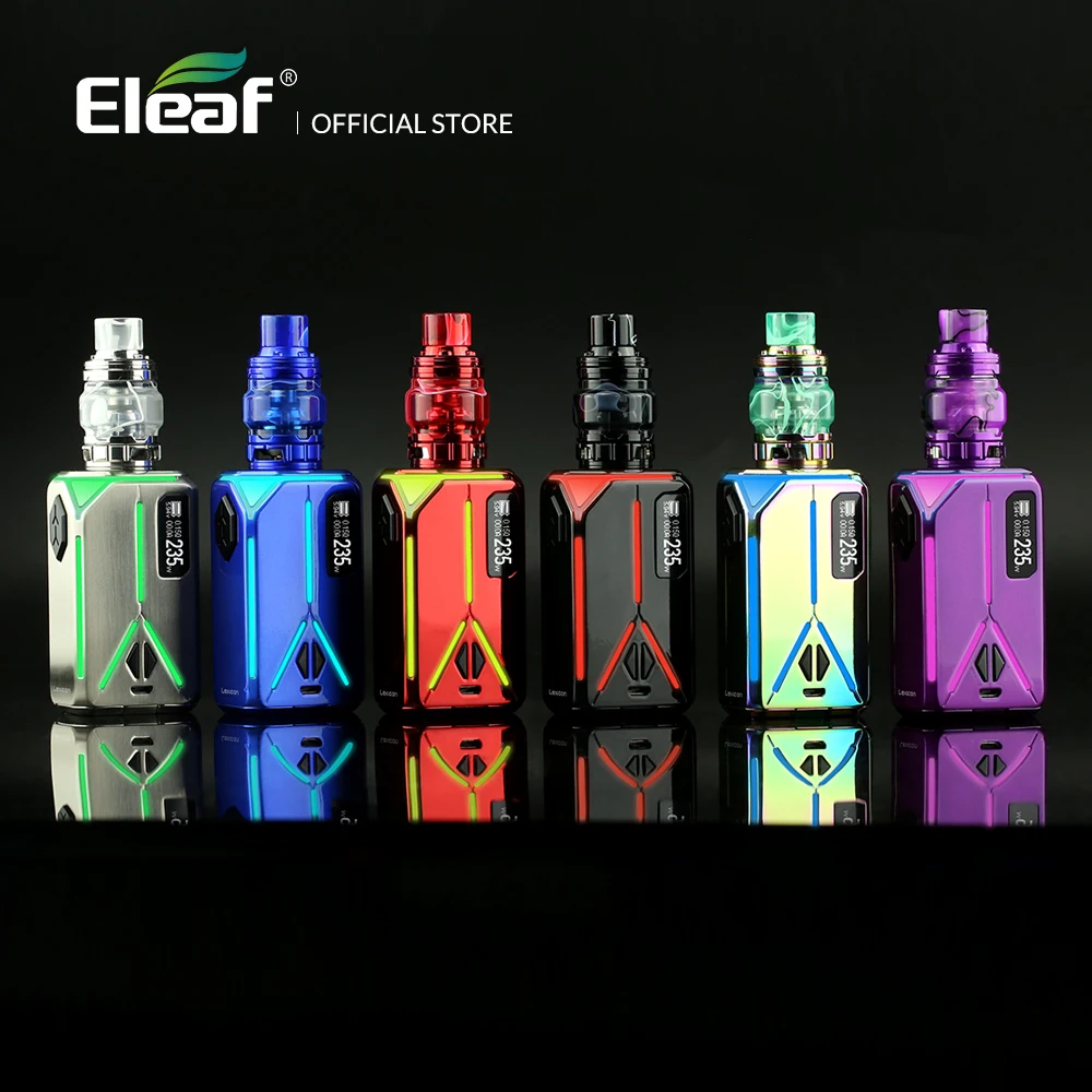 Original Eleaf Lexicon Box Mod with ELLO Duro kit HW-M/HW-N Coil Output of 235W 6.5ml Electronic Cigarette Kit