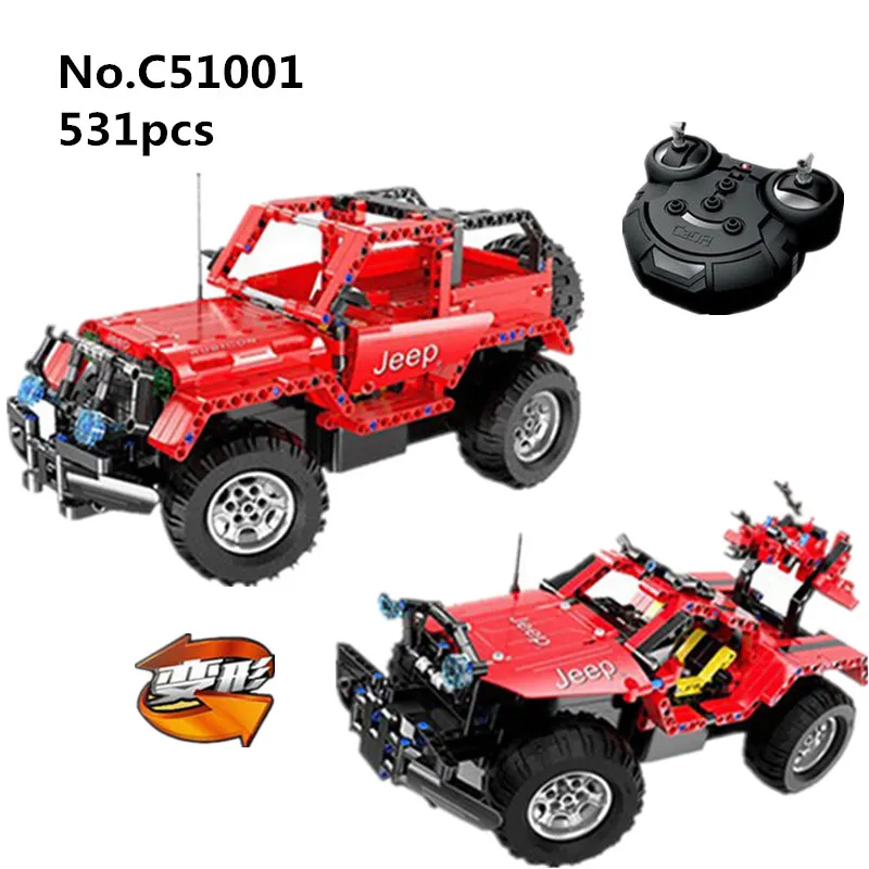 

531pcs Technic Series RC Remote Control Racing Car Diy Building Blocks Compatible with L Brand Toys For Children Kids Gifts