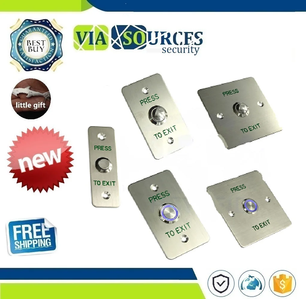 

Access Control Exit Button Push Switch Door Release Buttons Open Electronic Gate Lock