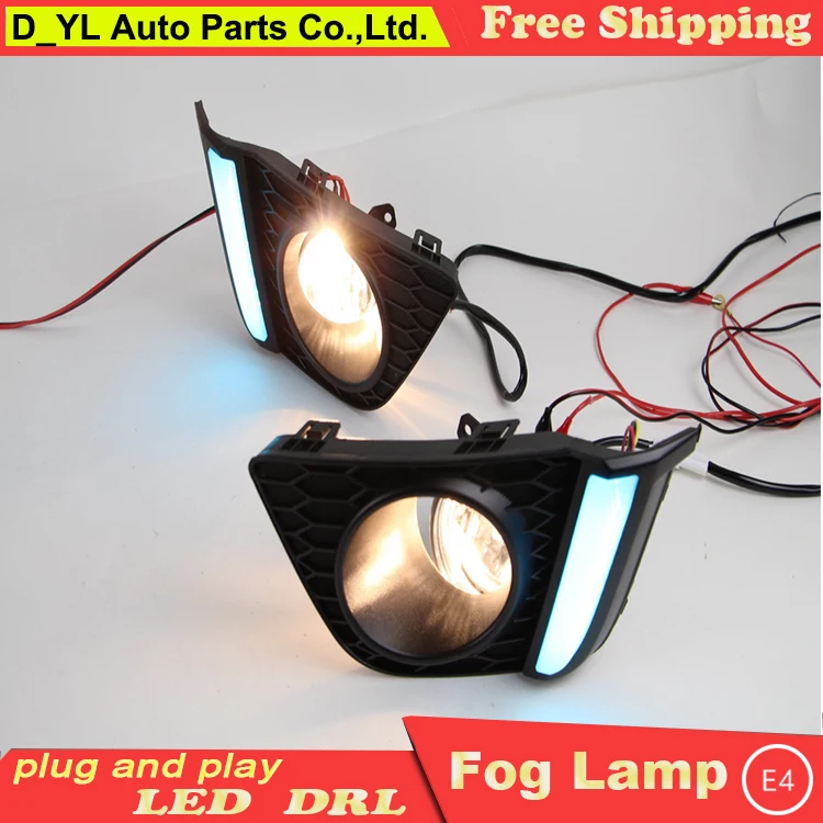Car Styling Daytime Running Lights for Honda Fit LED DRL 2014 2015 Fit
