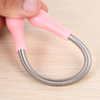 

19cm Facial Hair Remover Women Girls Face Epilator Depilatory Spring Face Threading Tool Facial Hair Removal