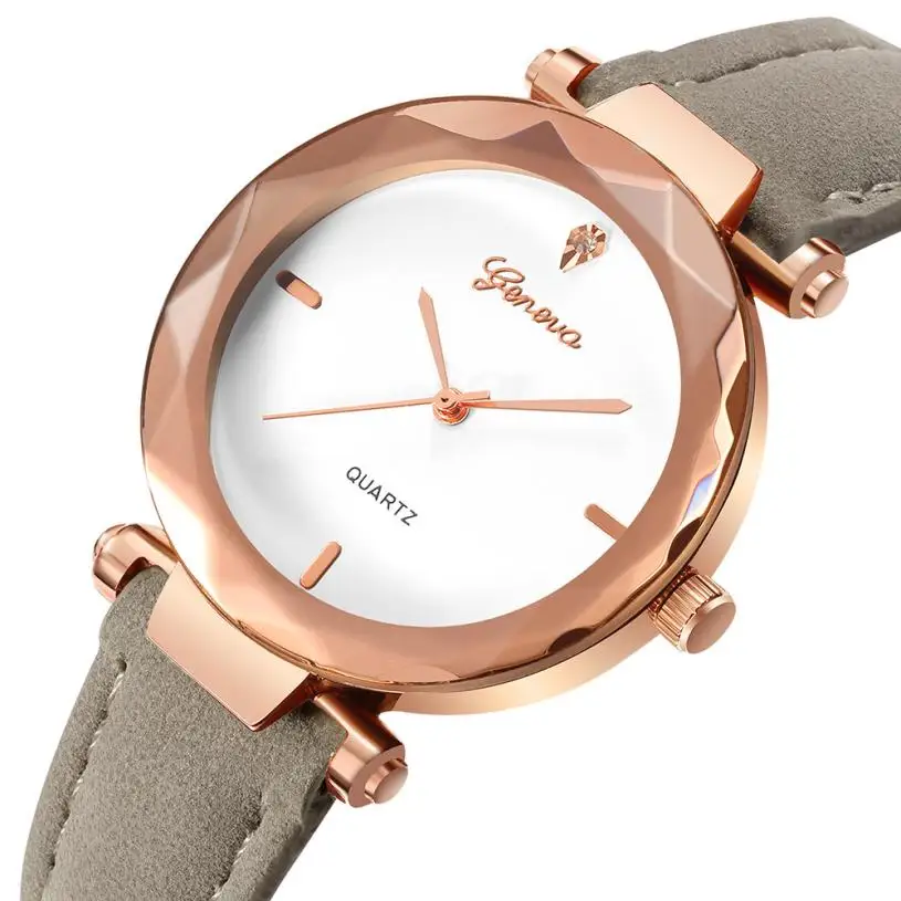 Модные золотые изысканные женские часы женские кожаные Наручные часы Часы Saat Relogio Feminino bayan kol saati подарок# C