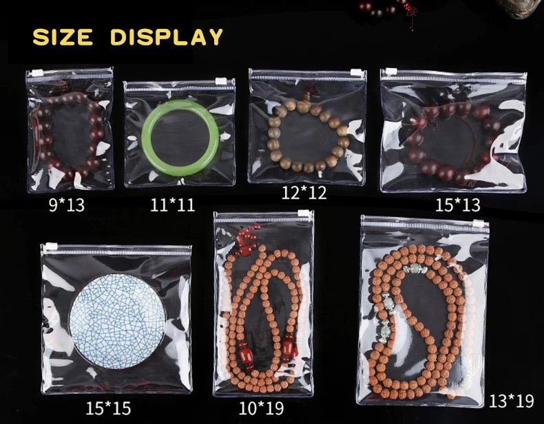 1 Pvc,zipper,lock,Transparent,jewelry,soft,Reseal,bag,Anti-oxidation,discoloration,Ring,bracelet,Hair clip,Anklet,earring,brooch (2)