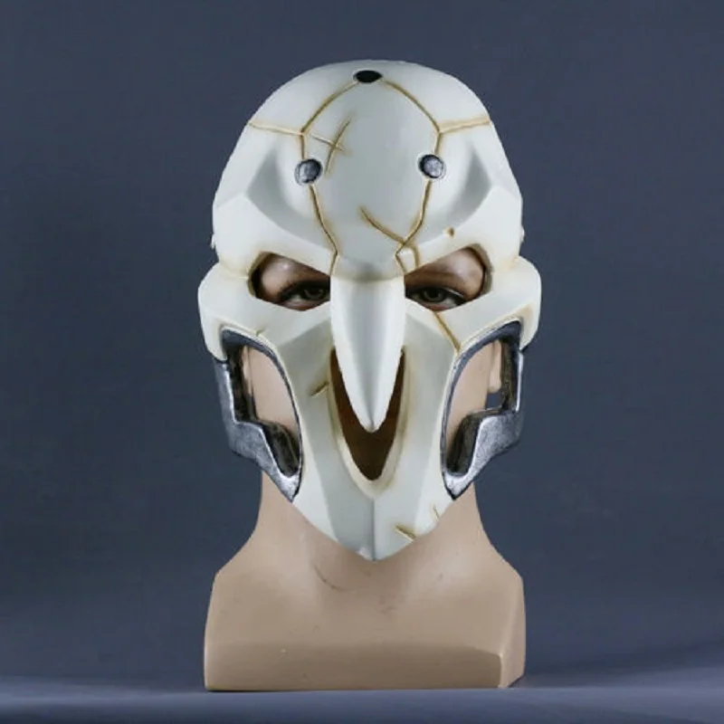 2016 Over watch Game Mask Cosplay Reaper Mask Helmet Halloween Reaper Party Mask