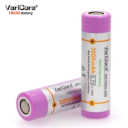 VariCore 2 шт. Оригинальный бренд новый INR18650 30Q аккумуляторной батареи 3000 мАч литиевая батарея inr18650 работает аккумуляторная батарея