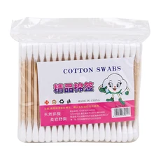 Горячая Распродажа 400 шт./компл. портативные ватные палочки для макияжа ватные палочки с двойной головкой для дерева Чистка ушей косметические инструменты для ухода за здоровьем